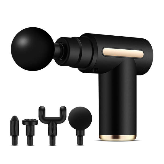 Fascia Gun Pocket Electric Shock Gun  Muscle Massage Gun, Specification: Classic Mini (Black)Fascia