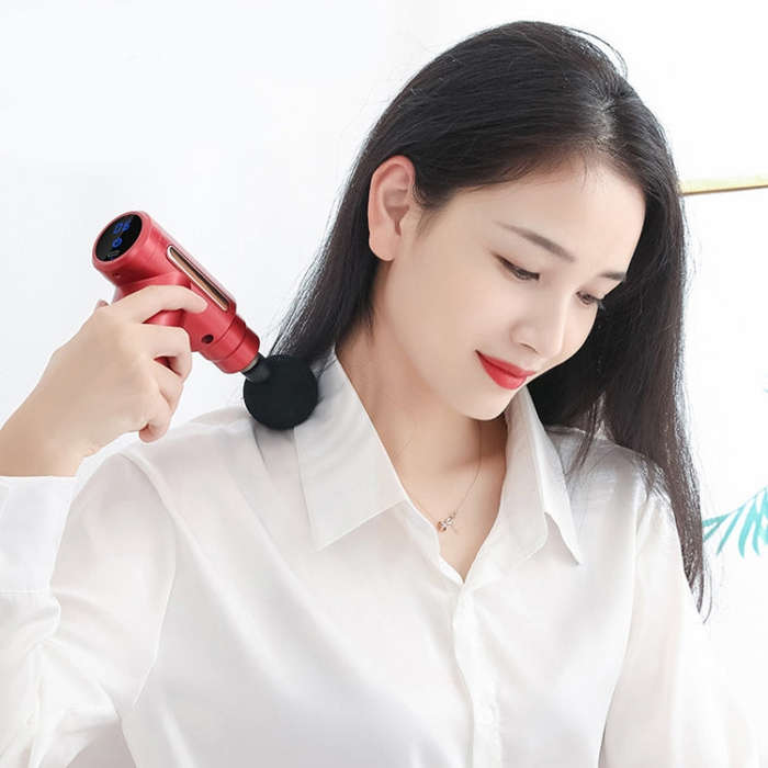 Fascia Gun Pocket Electric Shock Gun  Muscle Massage Gun, Specification: Classic Mini (Grey)