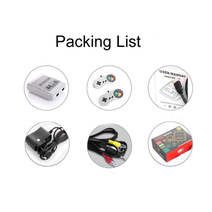SFC620 Mini 8-Bit TV Game Console Built-In 620 Games, Supports AV Output(EU Plug)