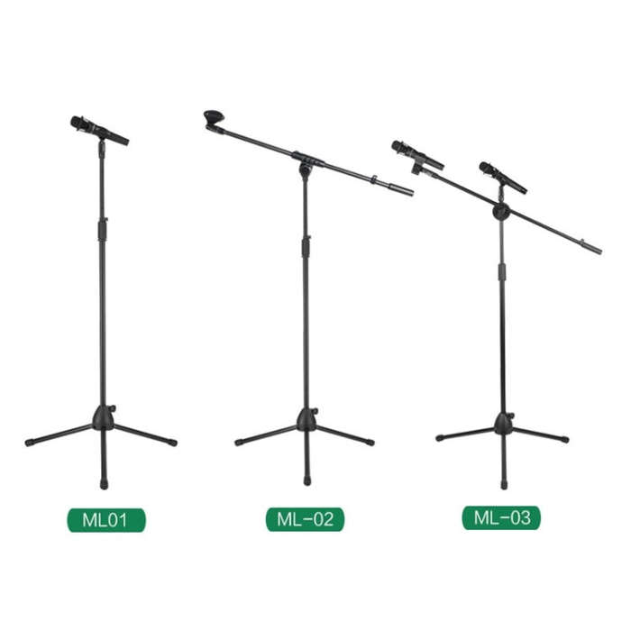 ML03  Live Microphone Lift Stand Floor Microphone Stand Stage Performance Vertical Tripod