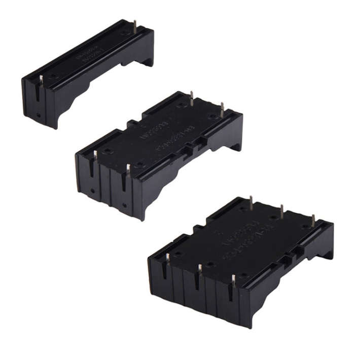 10 PCS Pin-type Power Battery Shrapnel Slot Storage Case Box Holder For 1 x 18650 Battery
