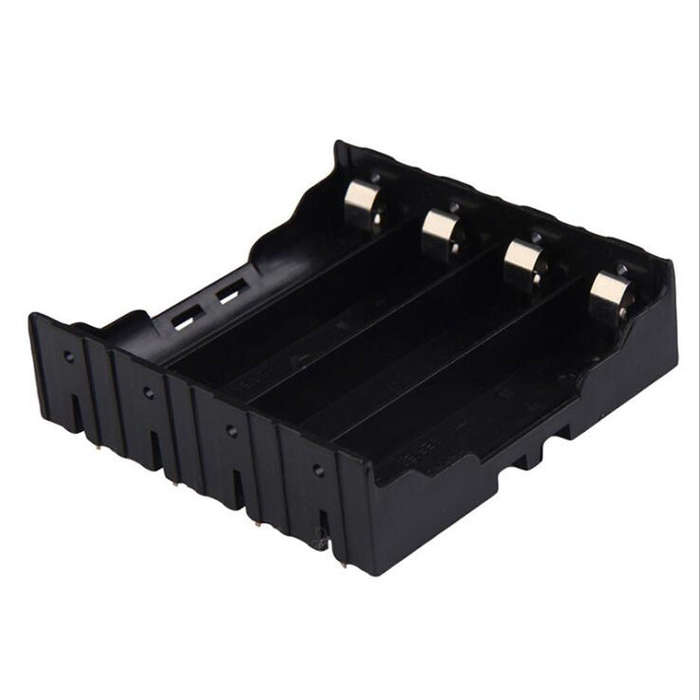 10 PCS Pin-type Power Battery Shrapnel Slot Storage Case Box Holder For 4 x 18650 Battery
