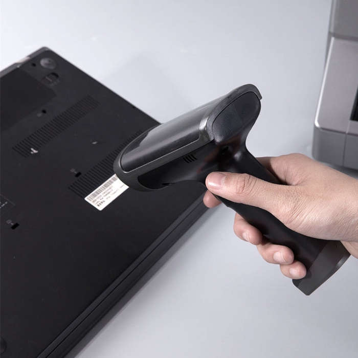 Deli 14950 One-Dimensional Two-Dimensional Scanner Supermarket Catering Scanning Gun, Model: Wire...
