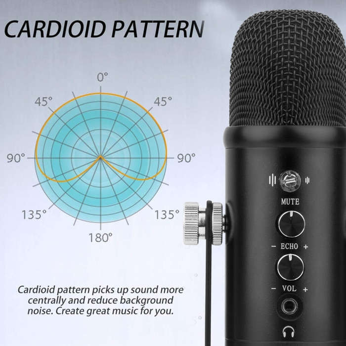 BM-86 USB Condenser Microphone Voice Recording Computer Microphone Live Broadcast Equipment Set, ...