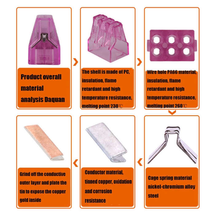 10 PCS VSELE VSE-106C Wire Connector Plug-In Terminal