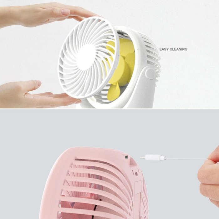 JD-Q1 Office Student Dormitory Mini Silent USB Fan(White)