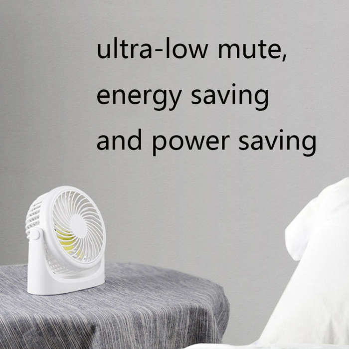 JD-Q1 Office Student Dormitory Mini Silent USB Fan(White)