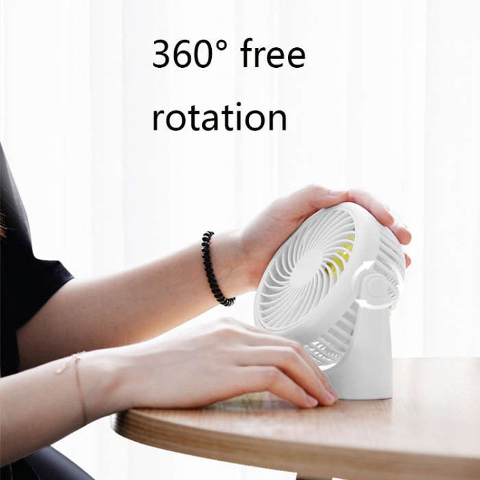 JD-Q1 Office Student Dormitory Mini Silent USB Fan(White)