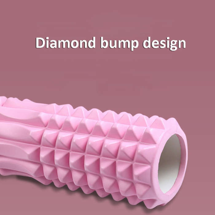 3 in 1 Eva Foam Roller Hollow Muscle Relaxation Roller Yoga Column Set, Length:  33cm (Orange Wol...