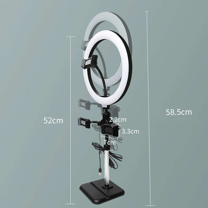 Telescopic Adjustment Live Frame Desktop Tablet Mobile Phone Bracket, Specification: K07 Three-se...