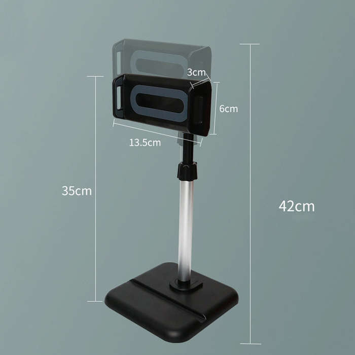 Telescopic Adjustment Live Frame Desktop Tablet Mobile Phone Bracket, Specification: K05 Flat Pla...