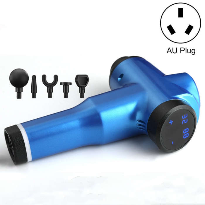 Muscles Relax Massager Portable Fitness Equipment Fascia Gun, Specification: 6232 32 Gears Blue(A...