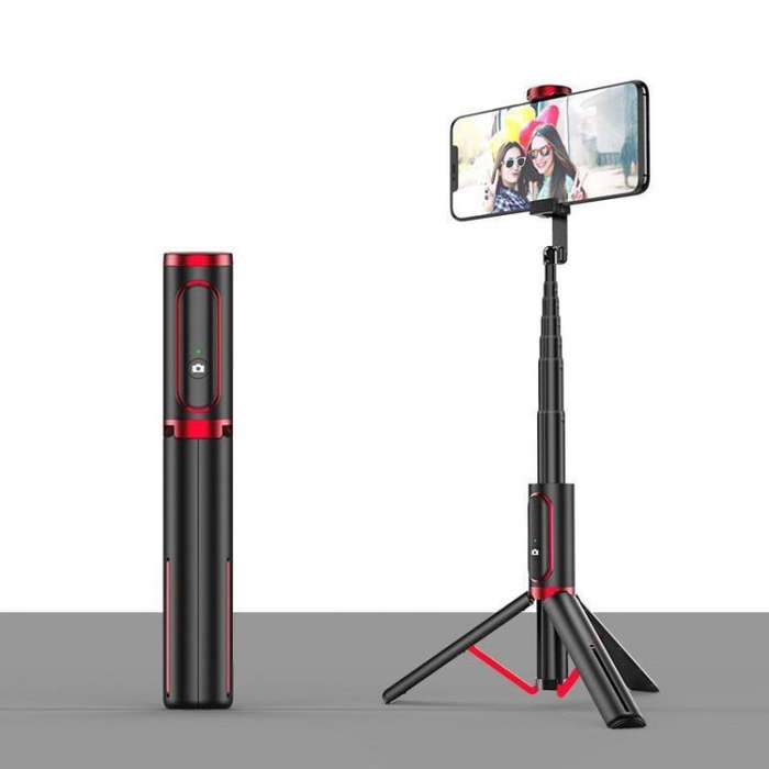 Bluetooth Selfie Stick with Tripod Multi-function Gimbal Mobile Phone Fill Light Live Support(Pas...