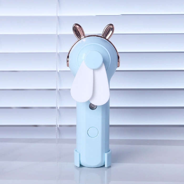 Handheld Hydrating Device Chargeable Fan Mini USB Charging Spray Humidification Small Fan(M9 Blue...