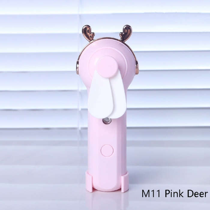 Handheld Hydrating Device Chargeable Fan Mini USB Charging Spray Humidification Small Fan(M11 Pin...