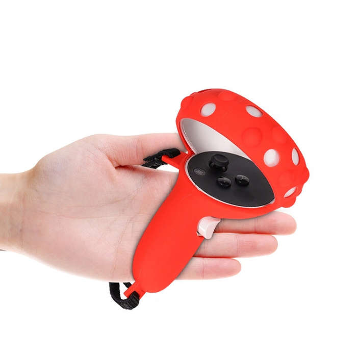 2 Sets GS092 Handle Controller Silicone Protective Cover Anti-Fall And Anti-Lost All-Inclusive Co...