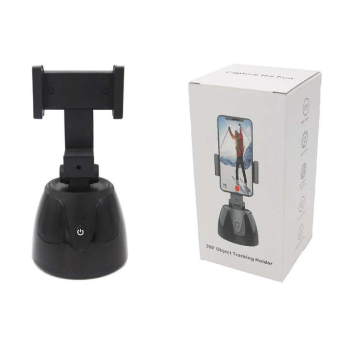 360-Degree Smart Follow-Up Selfie Live Video Recording Tripod Heads Battery Tripod Heads