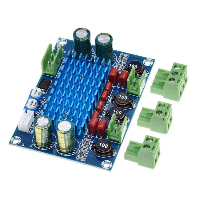 HW-447 High Power Digital Power Amplifier Board TPA3116D2 Chassis Dedicated Plug-in 5-28V Output ...