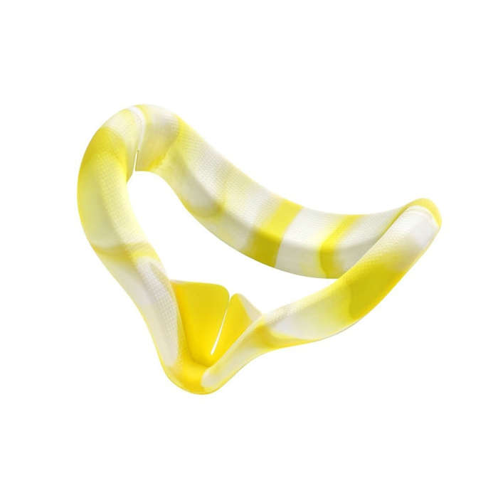 VR Silicone Eye Cover Anti-Sweat And Decontamination Color VR Goggles For Quest 2(White Yellow)