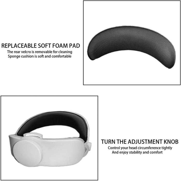 VR Comfortable Do Not Press Your Face Headset Ergonomic VR Headset For Quest 2