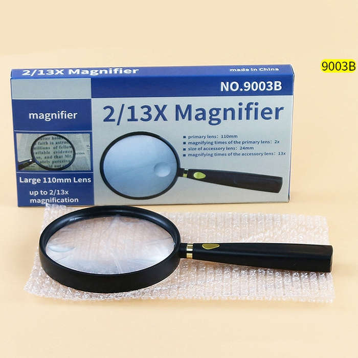 Children Science Education Elderly Reading Hand-Held Magnifying Glass, Specification: 110mm