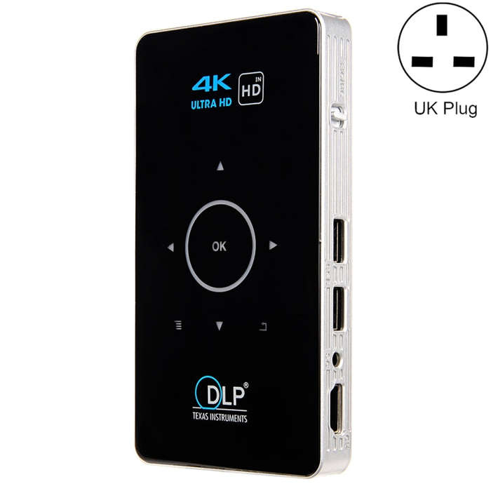 C6 1G+8G Android System Intelligent DLP HD Mini Projector Portable Home Mobile Phone Projector...