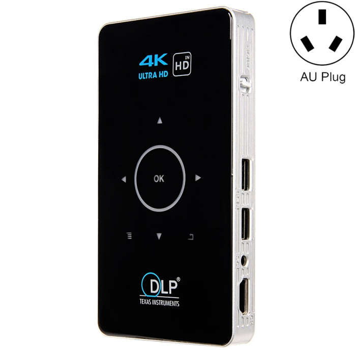 C6 1G+8G Android System Intelligent DLP HD Mini Projector Portable Home Mobile Phone Projector...