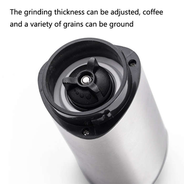 Household Stainless Steel Hand-Cranked Coffee Machine Grinder(Stainless Steel Model)