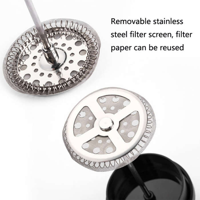 Household Hand Brewed Coffee French Filter Press Pot Glass Tea Maker(350ml)