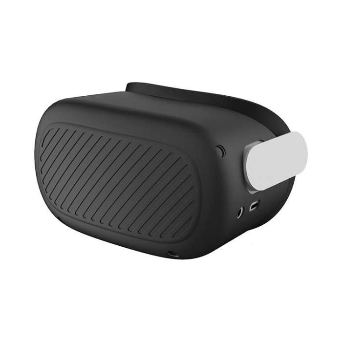 VR Glasses Silicone Waterproof Dust-Proof And Fall-Proof Protective Shell For Quest(Black)