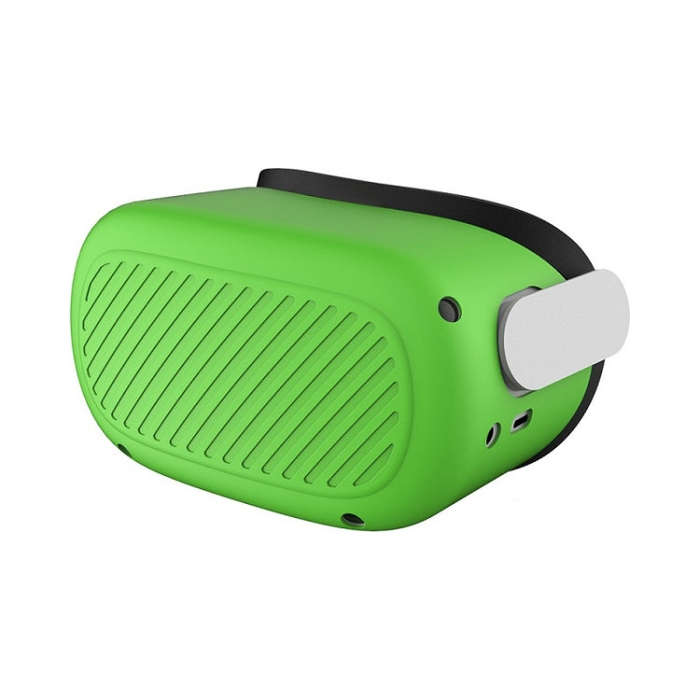 VR Glasses Silicone Waterproof Dust-Proof And Fall-Proof Protective Shell For Quest(Luminous Green)