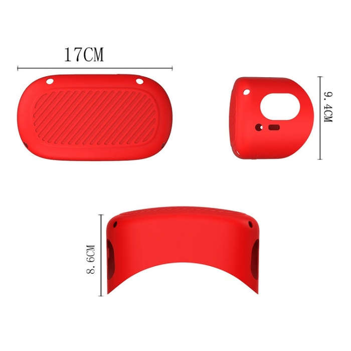 VR Glasses Silicone Waterproof Dust-Proof And Fall-Proof Protective Shell For Quest(Red)