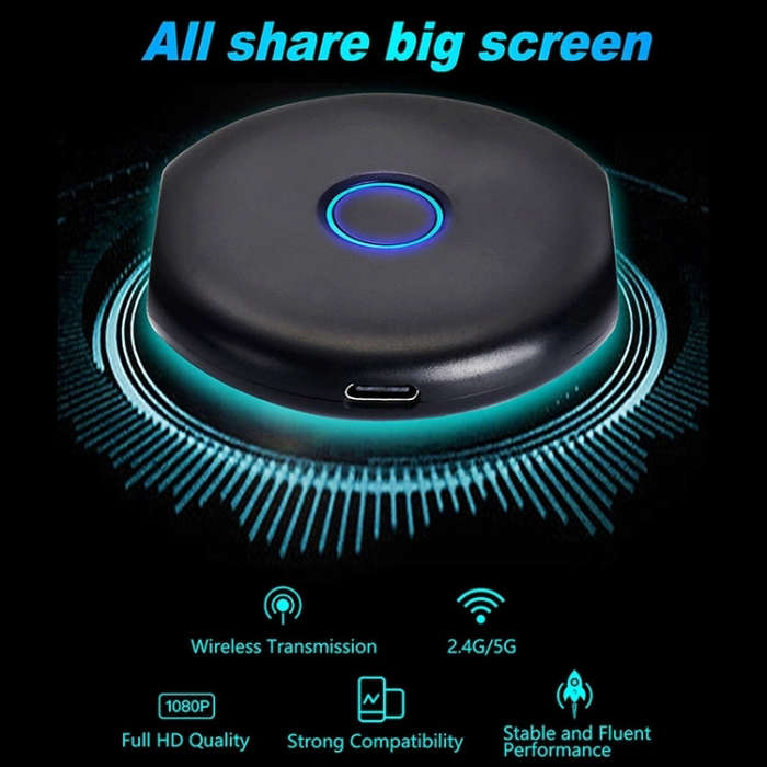 C39A 4K 2.4G + 5G  WiFi Wireless Display Dongle Receiver HDTV Stick For Mac IOS Laptop And Androi...