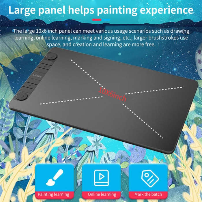 VEIKK VK1060PRO Digital Tablet Hand-Painted Board Electronic Drawing Board Can Connected To Mobil...