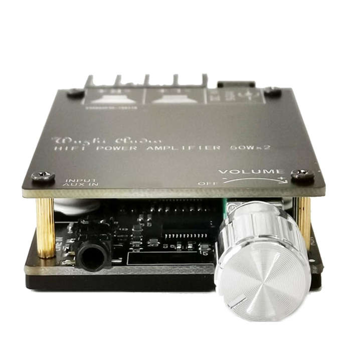 ZK-502C HIFI Wireless Bluetooth 5.0 TPA3116 Digital Power Audio Amplifier Board  50W X 2 Stereo A...