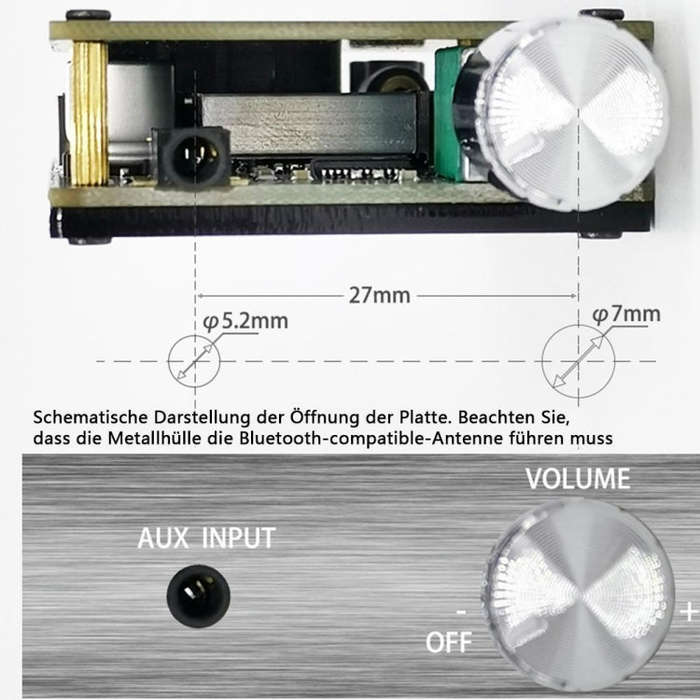 ZK-502C HIFI Wireless Bluetooth 5.0 TPA3116 Digital Power Audio Amplifier Board  50W X 2 Stereo A...