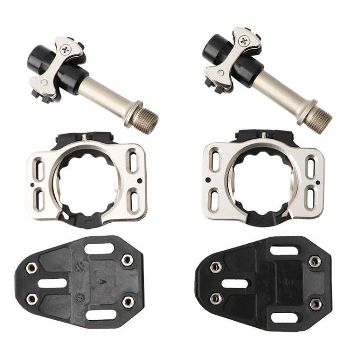 MEROCA Road Lock Shoes Card Three Pardin Bicycle Lollipops Self-Locking Pedal With Lock, Style: S...
