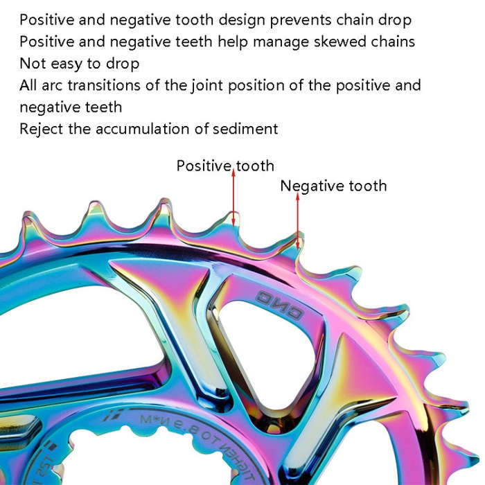 BDSNAIL Mountain Bike Single Disk GXP Direct-Shaped Integrated Disk Positive And Negative Tooth D...