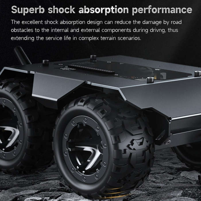 Waveshare WAVE ROVER Flexible Expandable 4WD Mobile Robot Chassis, Onboard ESP32 Module(EU Plug)