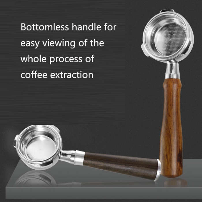 BST-001 Stainless Steel Coffee Machine Handle For Barsetto(Red  Rosewood Without Button)