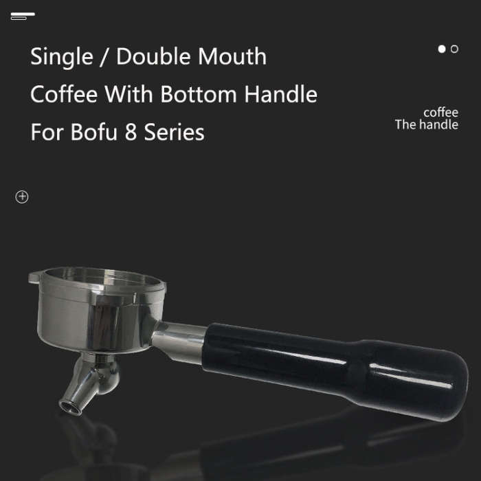 DZ-1 Stainless Steel Coffee Machine With Bottom Handle For Bofu 8 Series, Style: Red Vibbon Pressure
