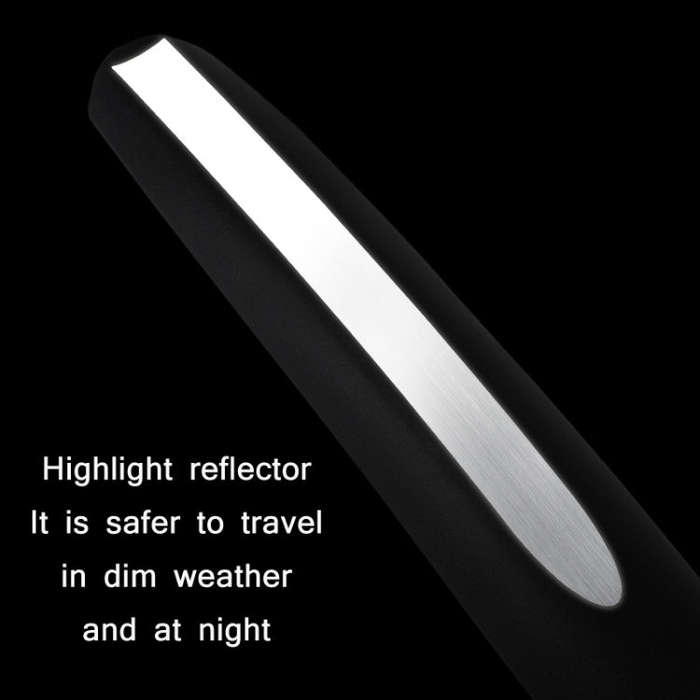 WEST BIKING YP0714018 Bicycle Folding Reflective Mudguard(Black)