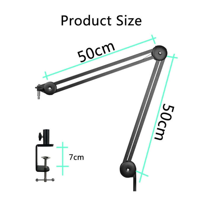 Microphone Desktop Cantilever Stent 360 Degree Rotating Bracket(GAZ-40P W)