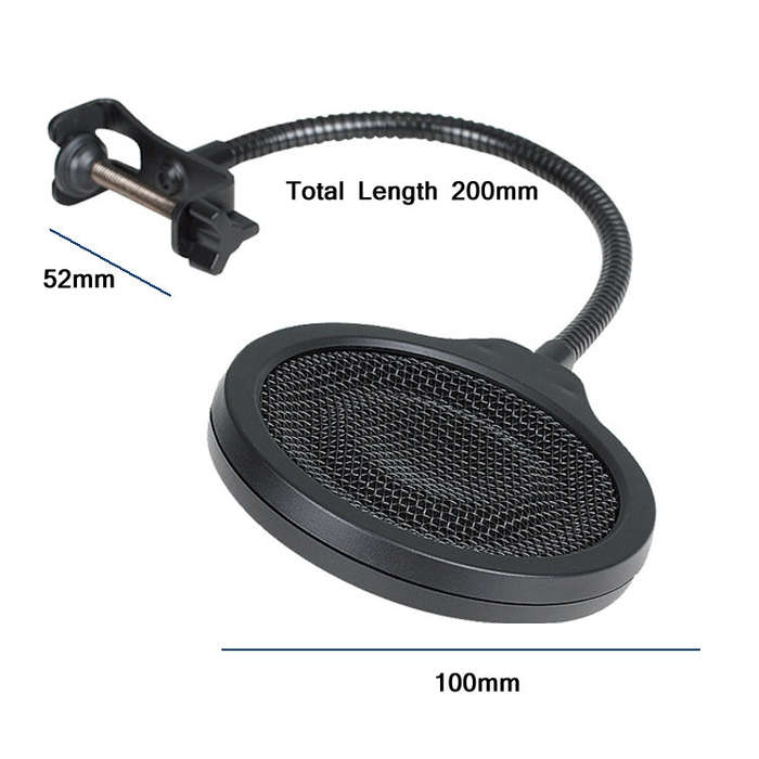 TEYUN PS-3 Microphone Live Recording Noise Reduction Blowout Cover(Black)