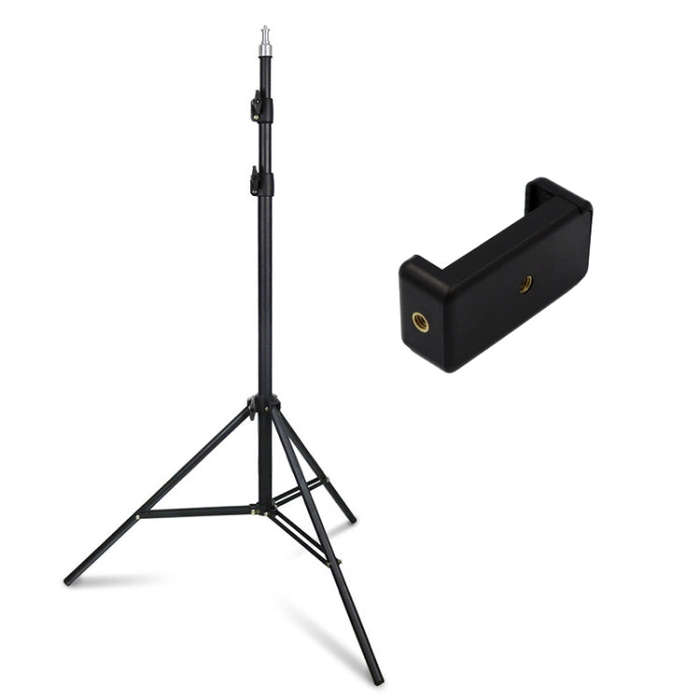 ZF0111 Live Floor Mobile Phone Holder, Style: 2.1m Stand+Phone Clip