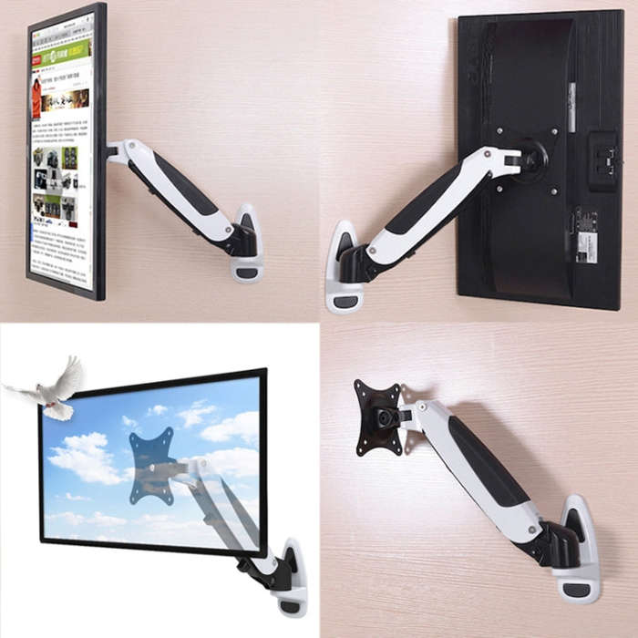 Gibbon Mounts GM111W Wall-Mounted Telescopic Computer Monitor Stand(Factory Color)