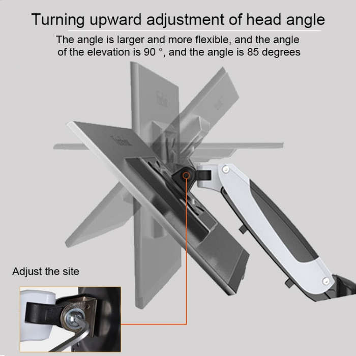 Gibbon Mounts Multifunctional Telescopic Rotating Lifting Monitor Stand, Color: GM112FC Clip Tabl...