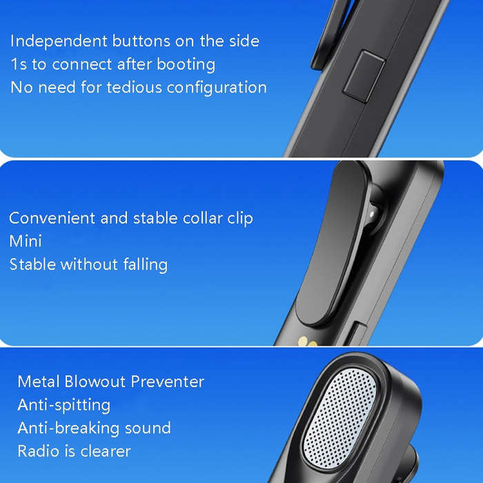 FerTo DX01 Wireless Collar Microphone 2.4G Live Broadcast Equipment, Style: 8 Pin