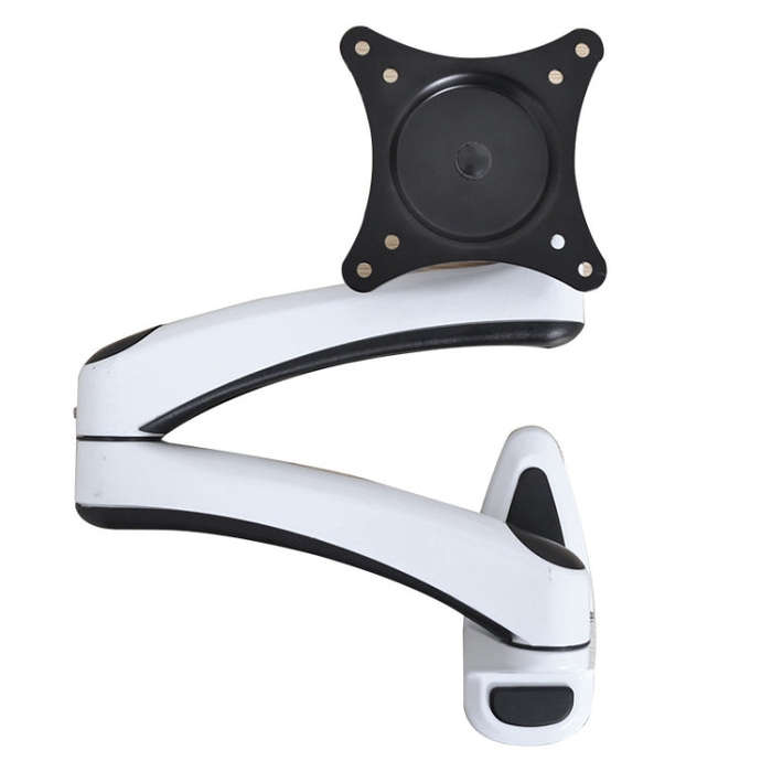 Gibbon Mounts FE112W Wall-Mounted Dual-Section Telescopic Monitor Stand(White)