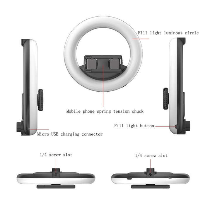 CYKE Q6 Selfie Live Broadcast Ring Beautifying Light(Fill Light)